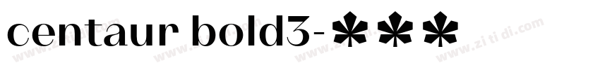 centaur bold3字体转换